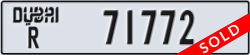 dubai - code - R - number -71772