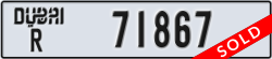 dubai - code - R - number -71867