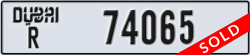 dubai - code - R - number -74065