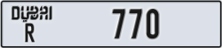 dubai - code - R - number -770