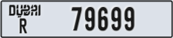 dubai - code - R - number -79699