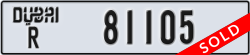 dubai - code - R - number -81105