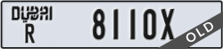 dubai - code - R - number -8110X