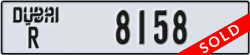 dubai - code - R - number -8158