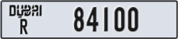 dubai - code - R - number -84100