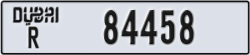 dubai - code - R - number -84458