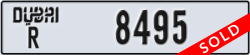 dubai - code - R - number -8495