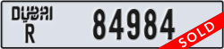 dubai - code - R - number -84984
