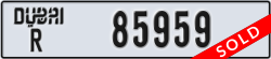dubai - code - R - number -85959