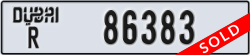 dubai - code - R - number -86383
