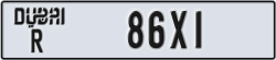 dubai - code - R - number -86X1