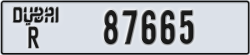 dubai - code - R - number -87665