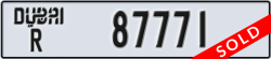 dubai - code - R - number -87771