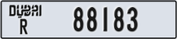 dubai - code - R - number -88183