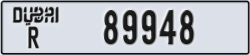 dubai - code - R - number -89948