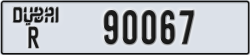 dubai - code - R - number -90067