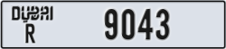 dubai - code - R - number -9043