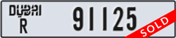dubai - code - R - number -91125