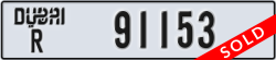dubai - code - R - number -91153
