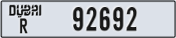 dubai - code - R - number -92613
