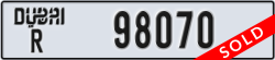 dubai - code - R - number -98070