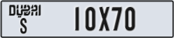dubai - code - S - number -10X70