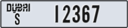 dubai - code - S - number -12367