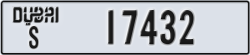 dubai - code - S - number -17432