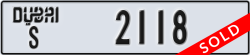 dubai - code - S - number -2118