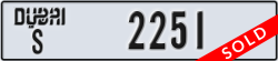 dubai - code - S - number -2251
