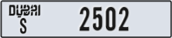 dubai - code - S - number -2502