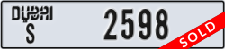 dubai - code - S - number -2598