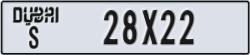 dubai - code - S - number -28X22