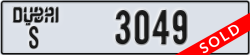 dubai - code - S - number -3049