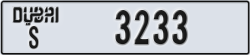 dubai - code - S - number -3154