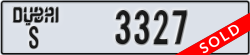 dubai - code - S - number -3327