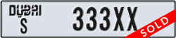 dubai - code - S - number -333XX