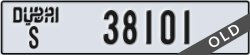 dubai - code - S - number -38101
