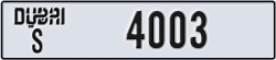 dubai - code - S - number -3924
