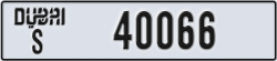 dubai - code - S - number -40066