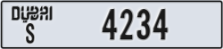 dubai - code - S - number -4234