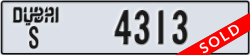 dubai - code - S - number -4313