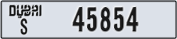 dubai - code - S - number -45854