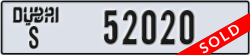 dubai - code - S - number -52020