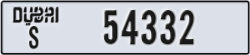 dubai - code - S - number -54253