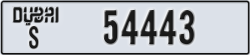 dubai - code - S - number -54443