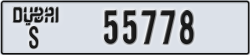dubai - code - S - number -55778