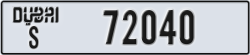 dubai - code - S - number -72040