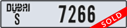 dubai - code - S - number -7266