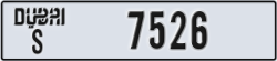 dubai - code - S - number -7526